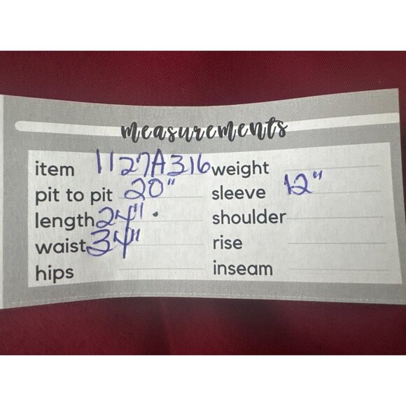 Voodoo Vixen XXL Burgundy Bow Front V Neckline Top With 3/4 Sleeves - Picture 11 of 16